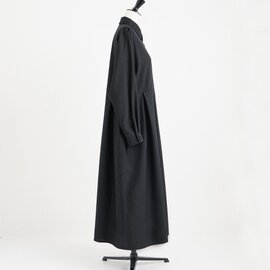 Mochi｜box tuck dress [ms22-op-01/black]
