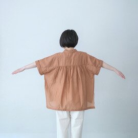 koton｜ラミーコットンオープンカラーシャツ