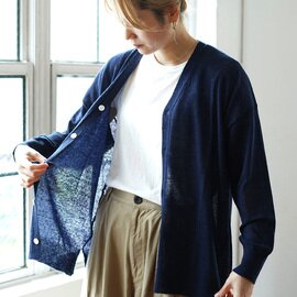 NATURAL LAUNDRY|ベビーアルパカ ロングカーディガン | 7264K-015