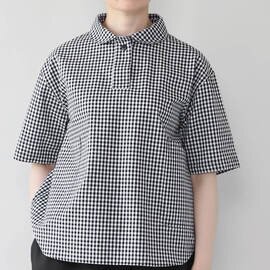 mumokuteki｜丸襟が可愛いワンボタンシャツ