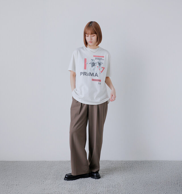 model ai:166cm / 47kg
color : PRIMA white / size : 0(S)