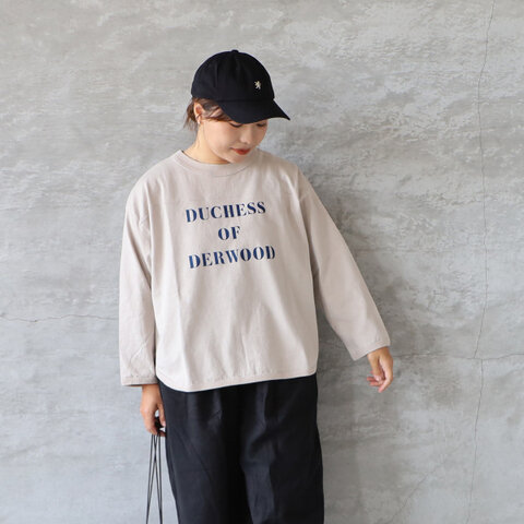 BLUE LAKE MARKET|アメリカンドライ天竺2 ヘムラウンドプリントTee DUCHESS Tシャツ カットソー