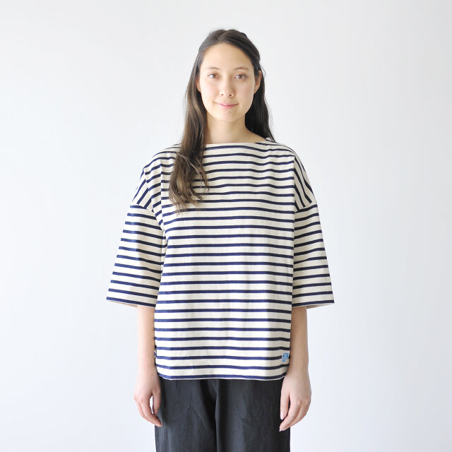 color : ecru/marine / size : 1(M/free)