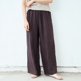TOKYO BASIC|60番手 フレンチリネン100% イージーワイドパンツ|リネン パンツ