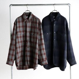 KAPTAIN SUNSHINE|KAPTAIN SUNSHINE キャプテンサンシャイン KS26FSH11 アルパカウール 2ポケット シャツ Alpaca Wool 2Pockets Shirt