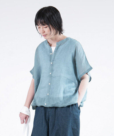 solamonat poche|ノースリーブリバーシブルシャツ poche-rvns-rami