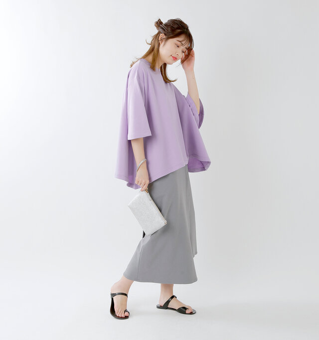 model kanae:167cm / 48kg
color : purple / size : F