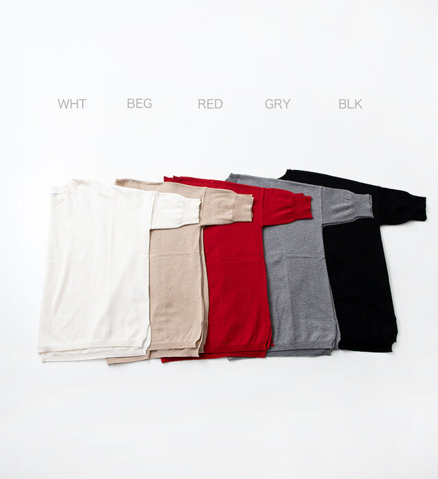 color : WHT , BEG , RED , GRY , BLK 