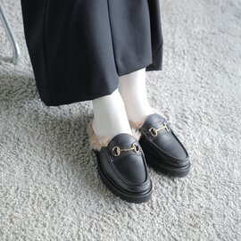 CAMINANDO|レザー シアリング ラインド ビット ミュール “SHEARING-LINED BIT MULE” 22115w-kk