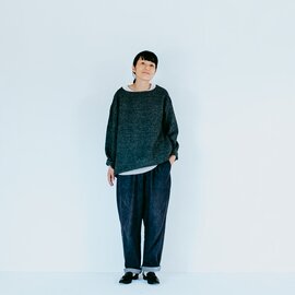 MUYA｜Boat neck Straight Long Sleeve ボートネック/ストレートロングスリーブ/2color