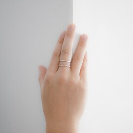 Melissa Joy Manning｜Silver Double Open Back Ring