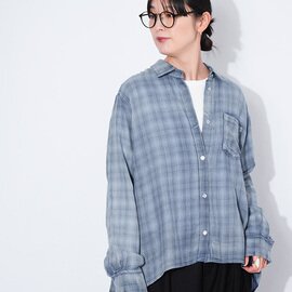 CYNICAL|DenimCYNICAL デニムシニカル チェック柄シアーデニムシャツ 羽織り トップス 552-95068