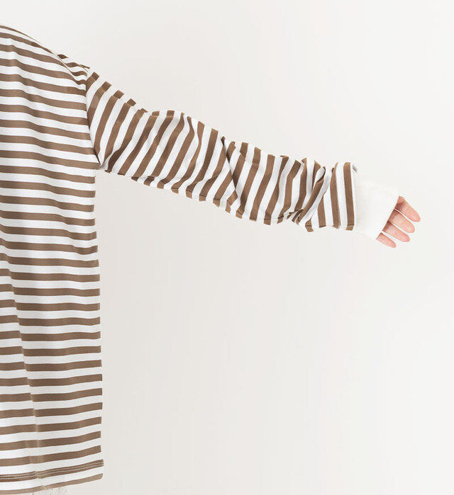 color : BROWN BORDER , model : 162cm