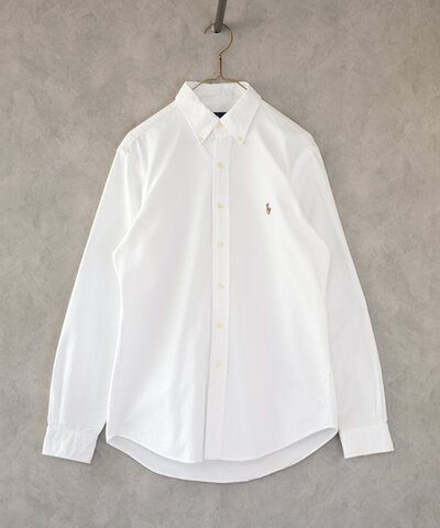 RALPH LAUREN|古着コットン ホワイトシャツ 63