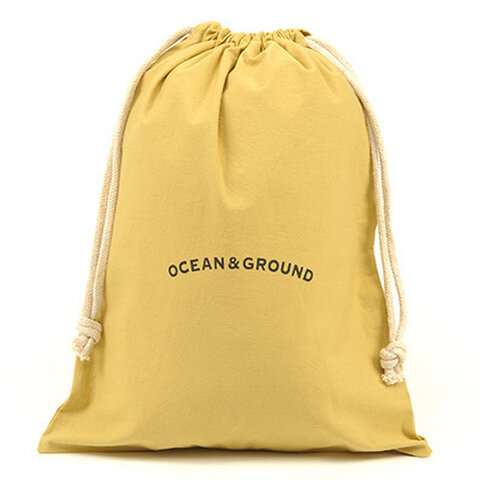 OCEAN＆GROUND ｜コットン巾着大 O&G