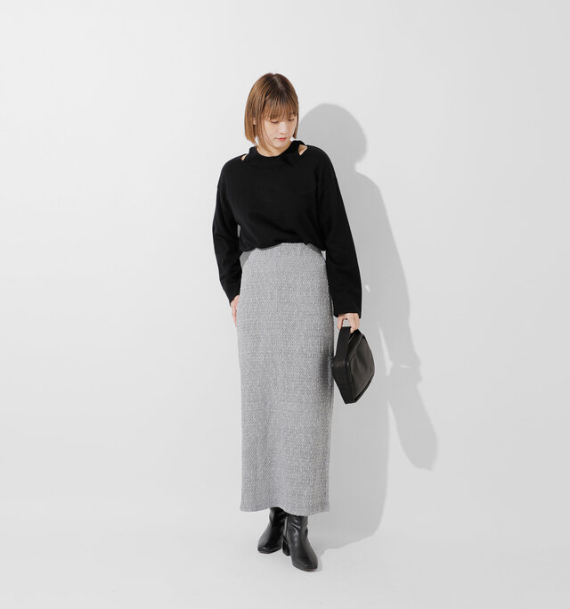 model ai:166cm / 47kg
color : gray / size : M