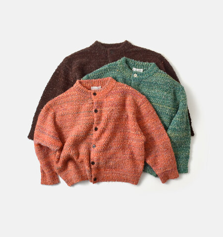 Nouvelles du paradis|mixブークレ ニット カーディガン pk25307-fn