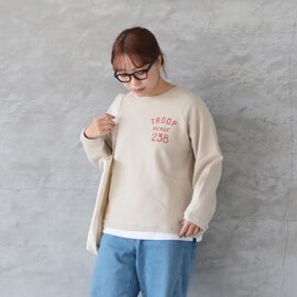 PACIFIC PARK STORE|裏毛ラグランプルオーバー TROOP PEACE