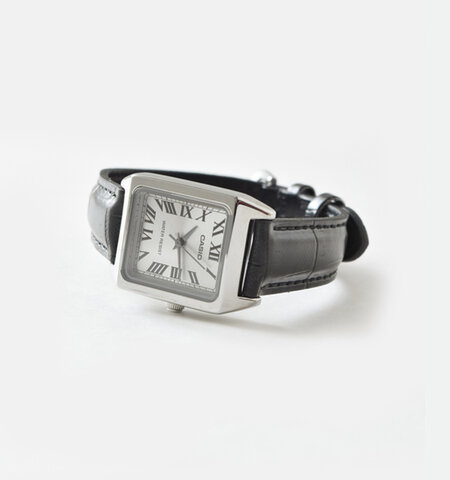 CASIO｜スクエアケース レザーベルト 腕時計  ltp-v007l-1b-7b-9b-rf   母の日 ギフト 贈り物