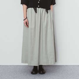 Cion|コットンリネンギャザーロングスカート・19-24112