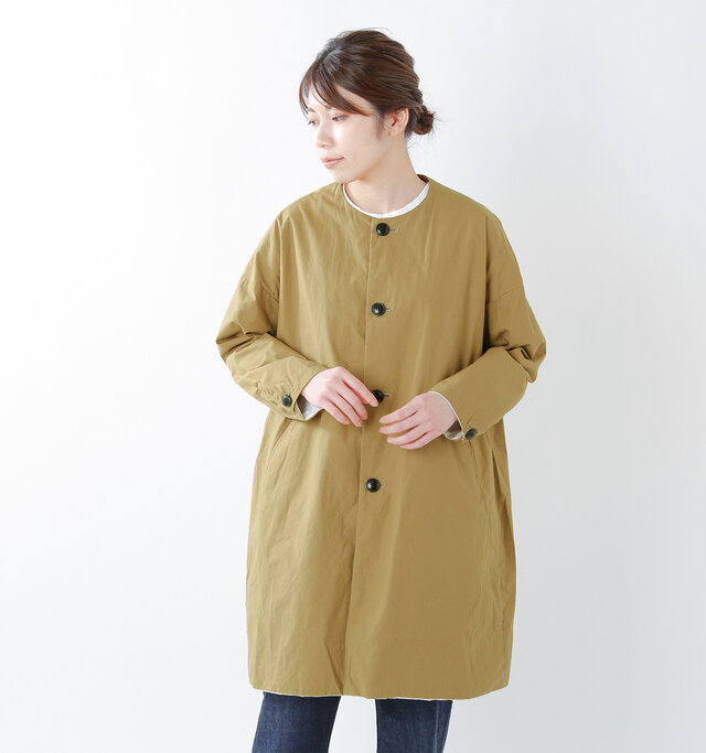 model hikari:165cm / 48kg
color : walnut / size : 0(XS)
