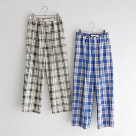 MidiUmi|ストレートイージーチェックパンツ