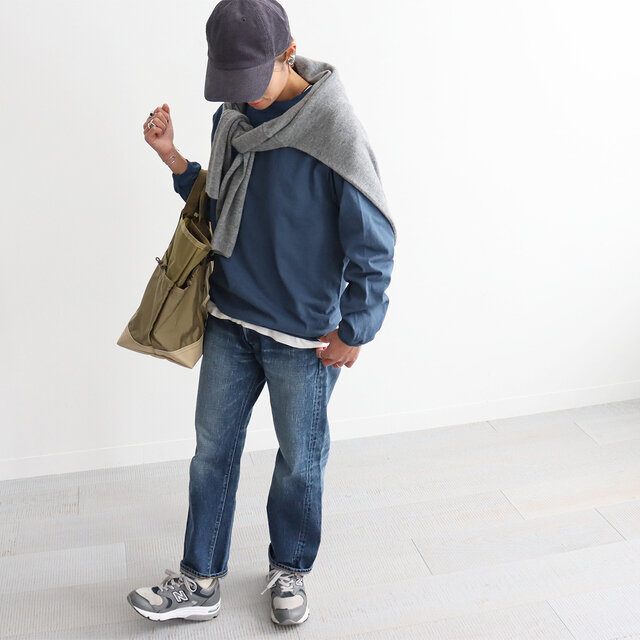 ネイビー / M 着用、モデル身長:158cm