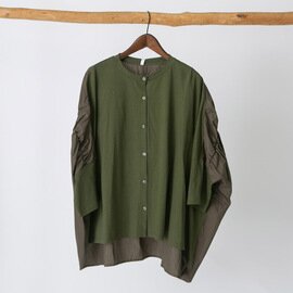 TUTIE.|オーガニックコットン天竺切替ブラウス