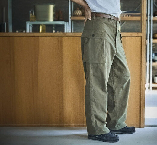 orSlow|orslow オアスロウ 03-5250-76A 2ポケット カーゴパンツ US ARMY 2 POCKET CARGO ARMY GREEN