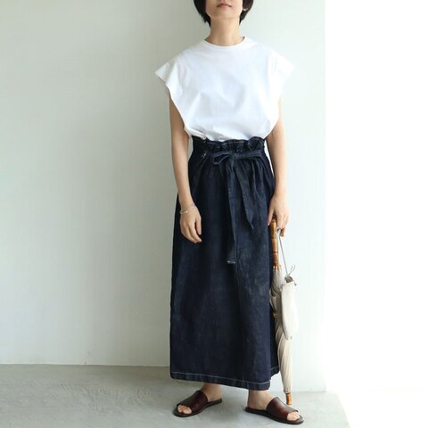 yuni｜Cotton denim drawstrings スカート 1701SK001222