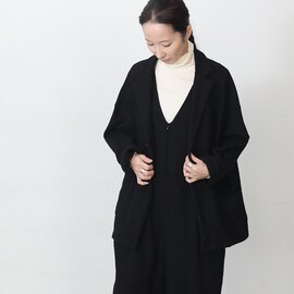 UNIVERSAL TISSU|カーディガン感覚で着れる 圧縮ウールニット テーラードカーディガンジャケット kurashisha