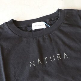 BLUE LAKE MARKET｜コットン天竺 半袖ロゴTシャツ "NATURA"