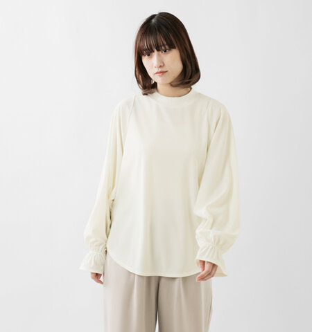 euphoric'|抗菌 防臭 スリーブポイント シアー プルオーバー “Sleeve Point Sheer Tops” eu-ct4106-yo