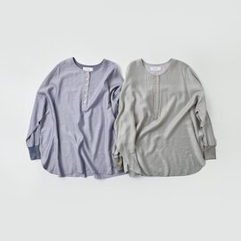 CYAN TOKYO|ストライプ ヘンリーリブ ブラウス 504357-kr