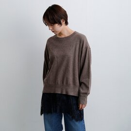 Munich|ウールミックス レースキャミセット ニットプルオーバー mn262k09