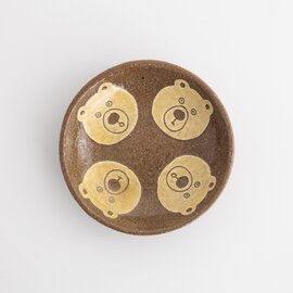 atelier notari|くま フェイス丸皿 ○