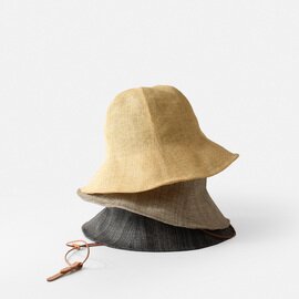 Nine Tailor｜和紙 バケットハット 帽子 “Poir Hat” n-1222-mn