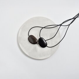YENN|フラットビーンズ ストーン ネックレス FLATBEANS STONE NL y262-00067