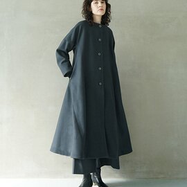 Mochi｜a-line coat [dark moss grey]