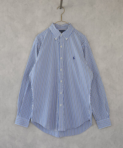 RALPH LAUREN|古着コットン ストライプシャツ130