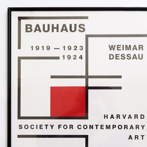 BAUHAUS｜Bauhaus Harvard A2 Black アートポスター