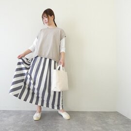 ichi|ストライプ×ボーダースカート(251036)