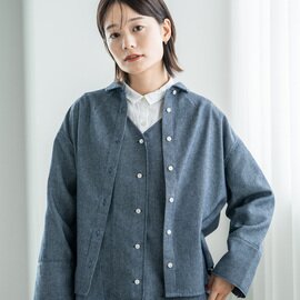 YARRA｜シングルガーゼシャツジャケット　YR-1413-211