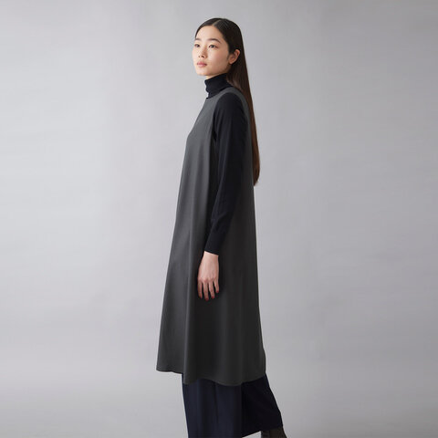 STAMP AND DIARY|スーパーライトサキソニー Aラインフレアワンピース