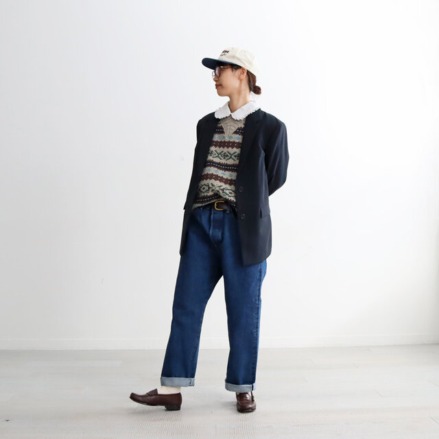 ■ネイビー(身長166cm、着用サイズ36)