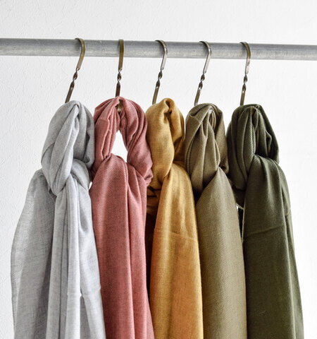 Baje Craft|カシミヤウール綾織ストール“ECHORS Twill cashmere” baj-f058-mm