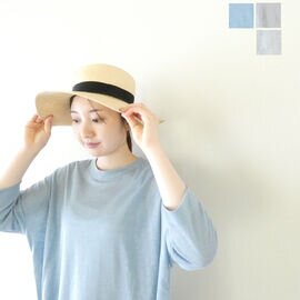 mao made|ベルギーリネン7分袖ワイドTEE(611206)マオメイド