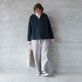 ichi|デニムフード付きプルオーバー