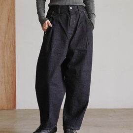 Brocante|アンプリッセパンツ デニム テーパード ボトムス ビッグシルエット Unplisse pants 33-329C ブロカント