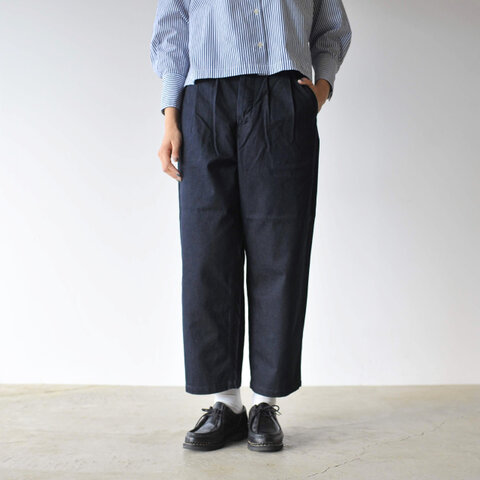 SETTO|WIDE TUCK TROUSERS ワイドシルエットタックトラウザーパンツデニム・CTX-006・CTX-006B セット